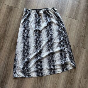 Snakeskin Print Women's Skirt